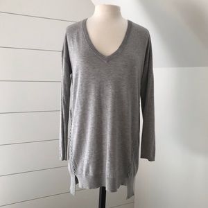 Ella Moss cashmere lattice detail tunic sw…